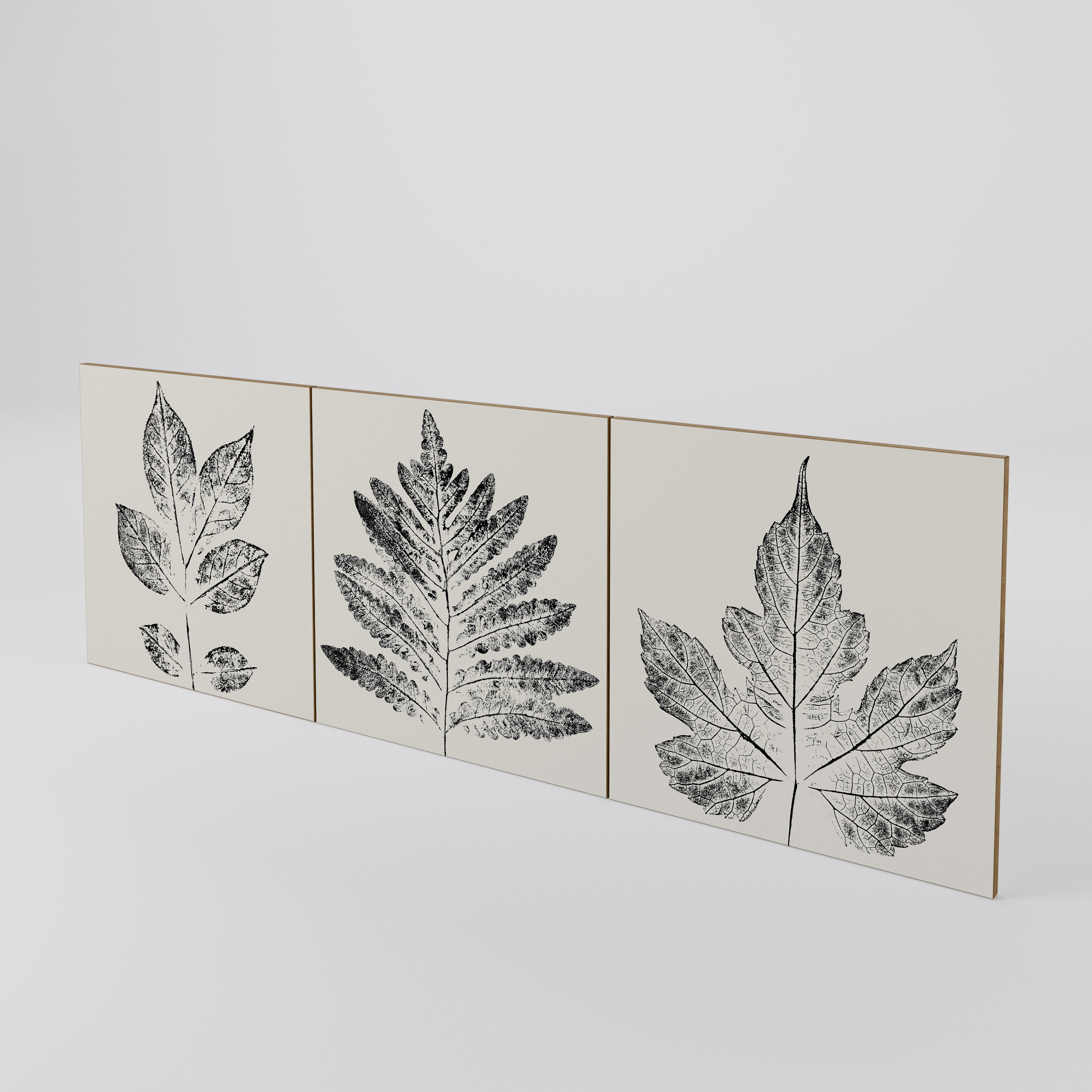 LEAFY STAMPS 3-Piece Sideboard Door Set