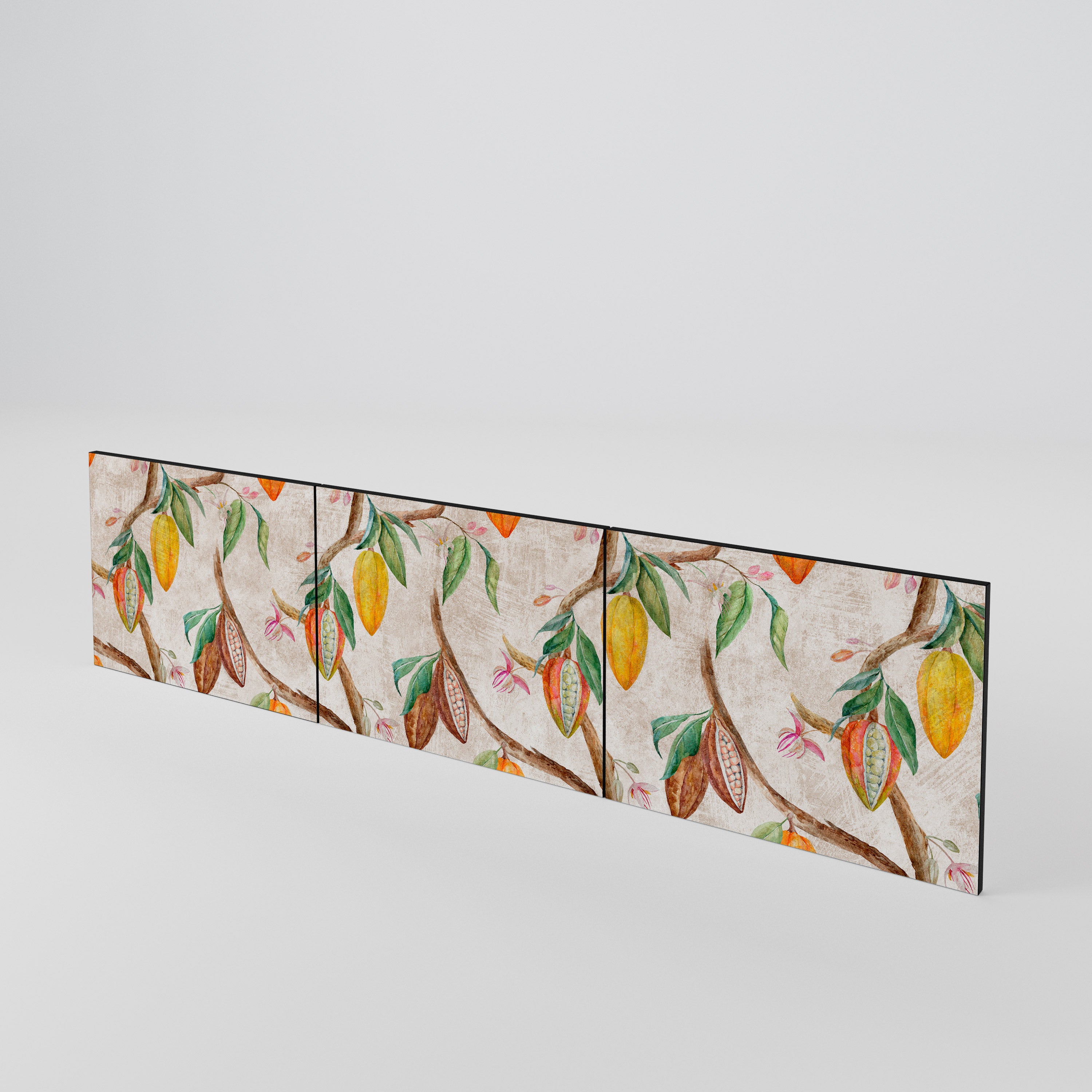 COCOA FRUITS 3-Piece TV Cabinet Door Set