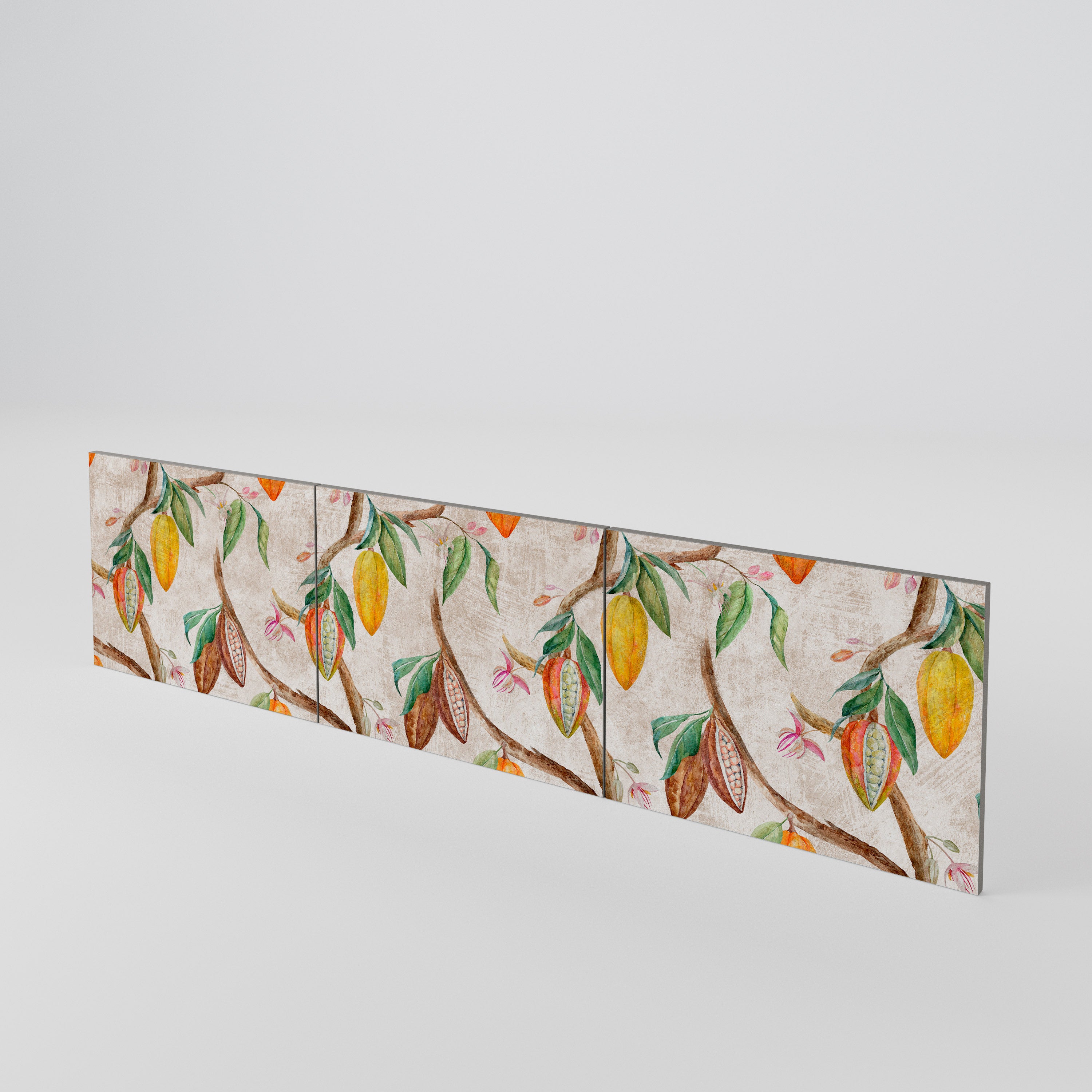 COCOA FRUITS 3-Piece TV Cabinet Door Set