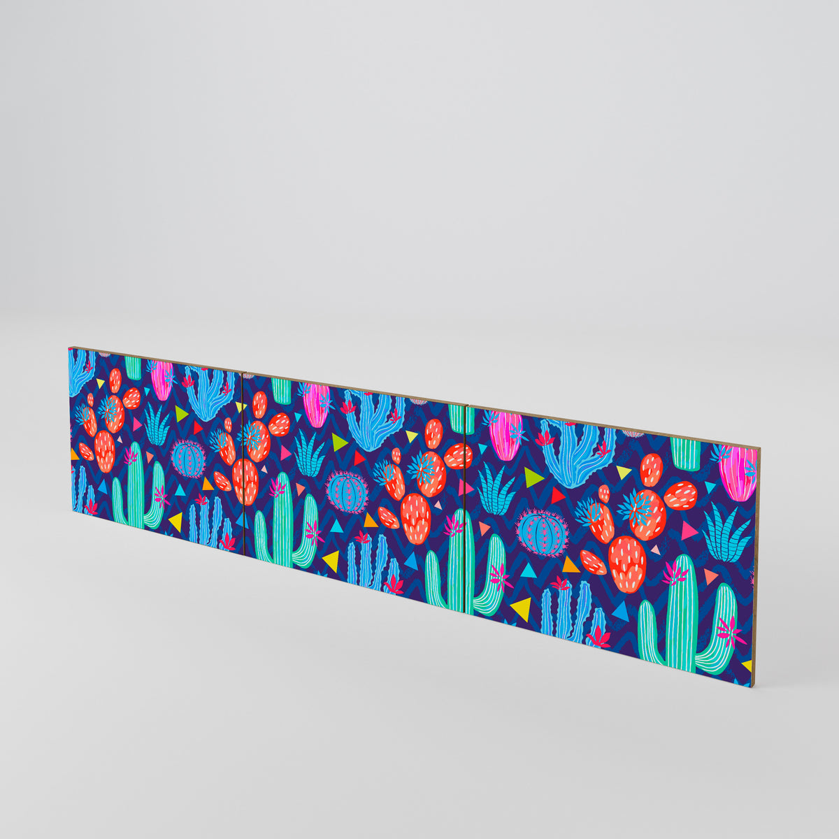 CACTUS VIBES 3-Piece TV Cabinet Door Set