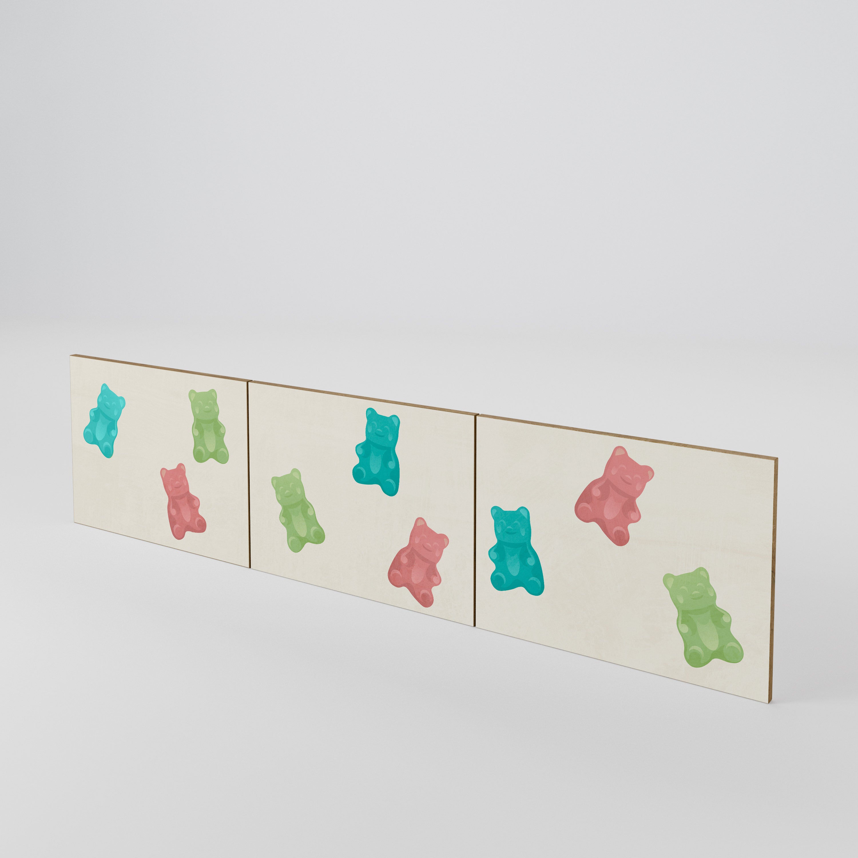GUMMY BEARS 3-Piece TV Cabinet Door Set
