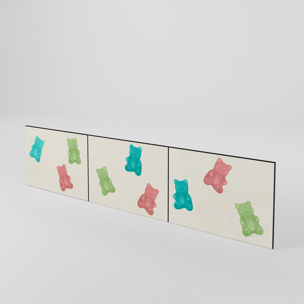 GUMMY BEARS 3-Piece TV Cabinet Door Set