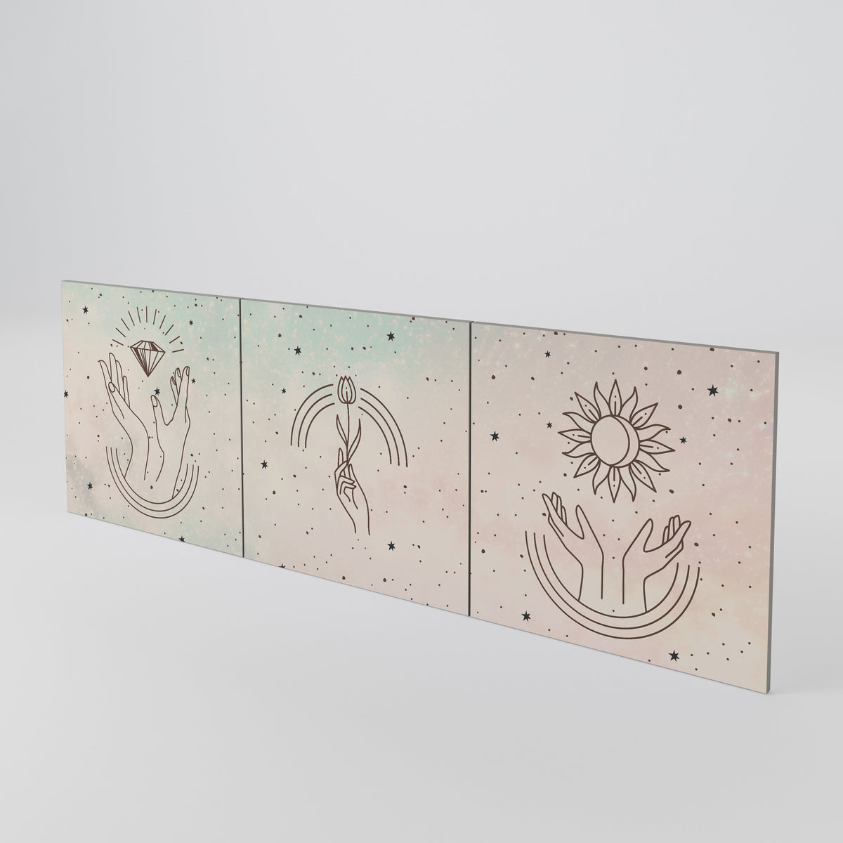 DELICATE BEAUTY 3-Piece Sideboard Door Set
