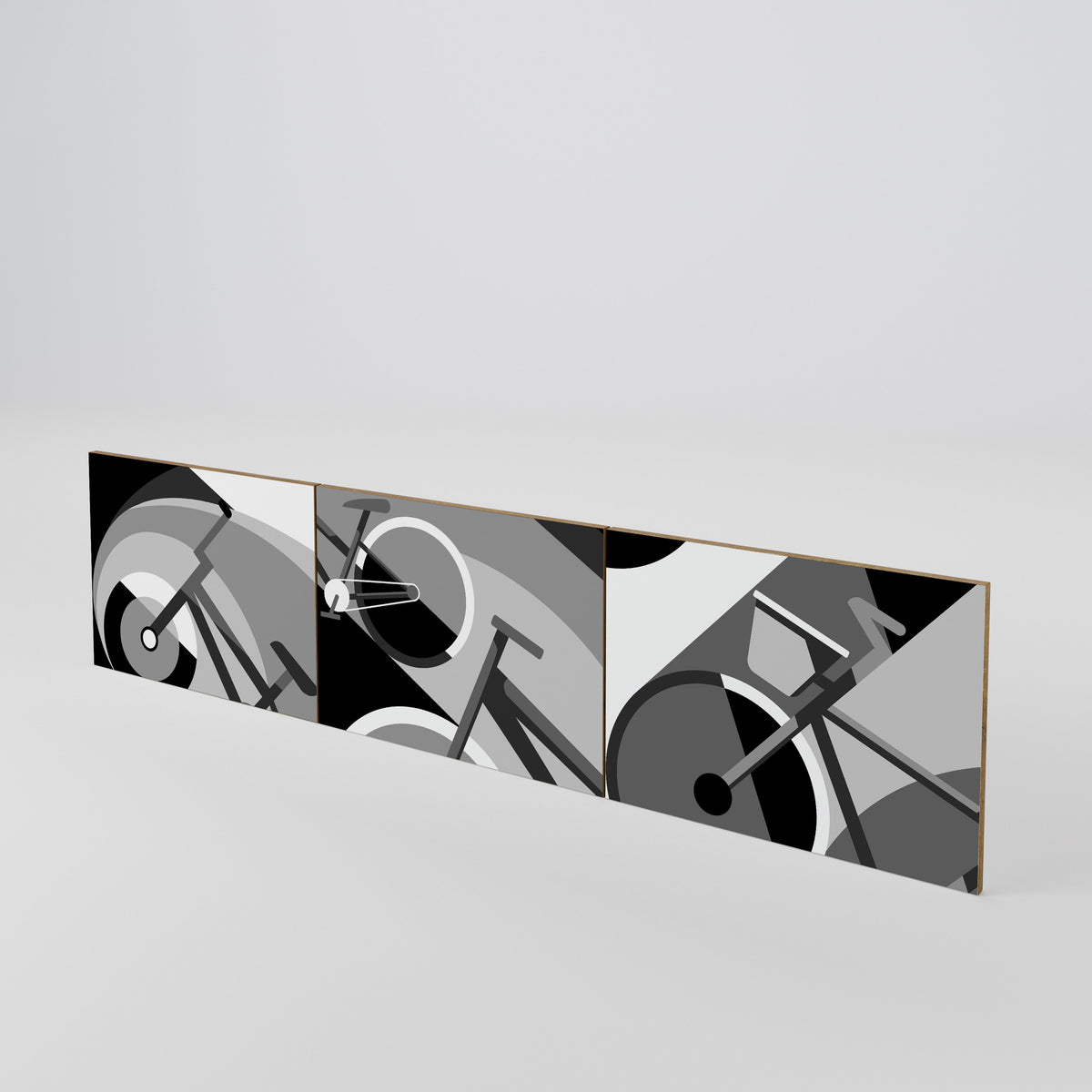 BIKE ENERGY 3-Piece TV Cabinet Door Set
