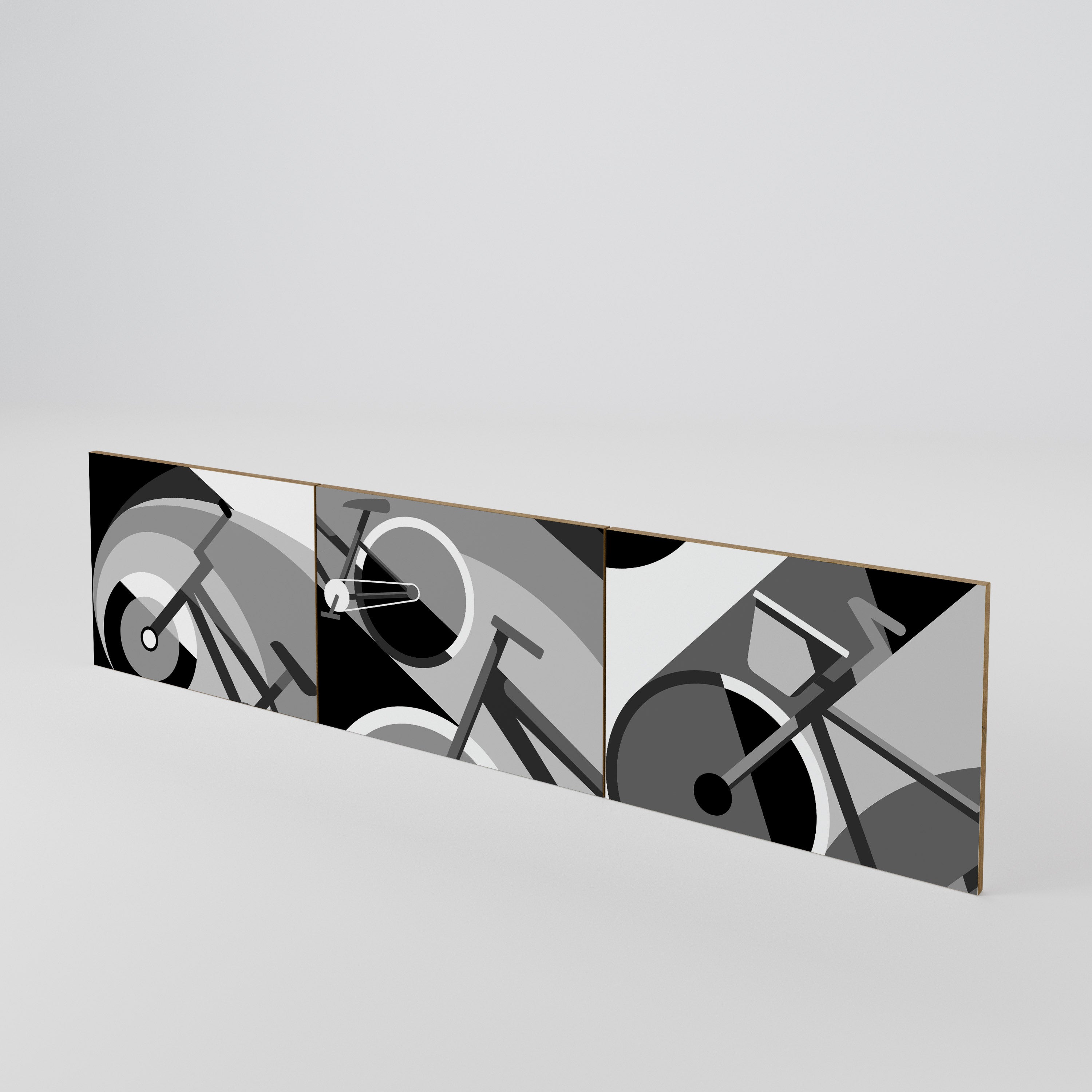 BIKE ENERGY 3-Piece TV Cabinet Door Set