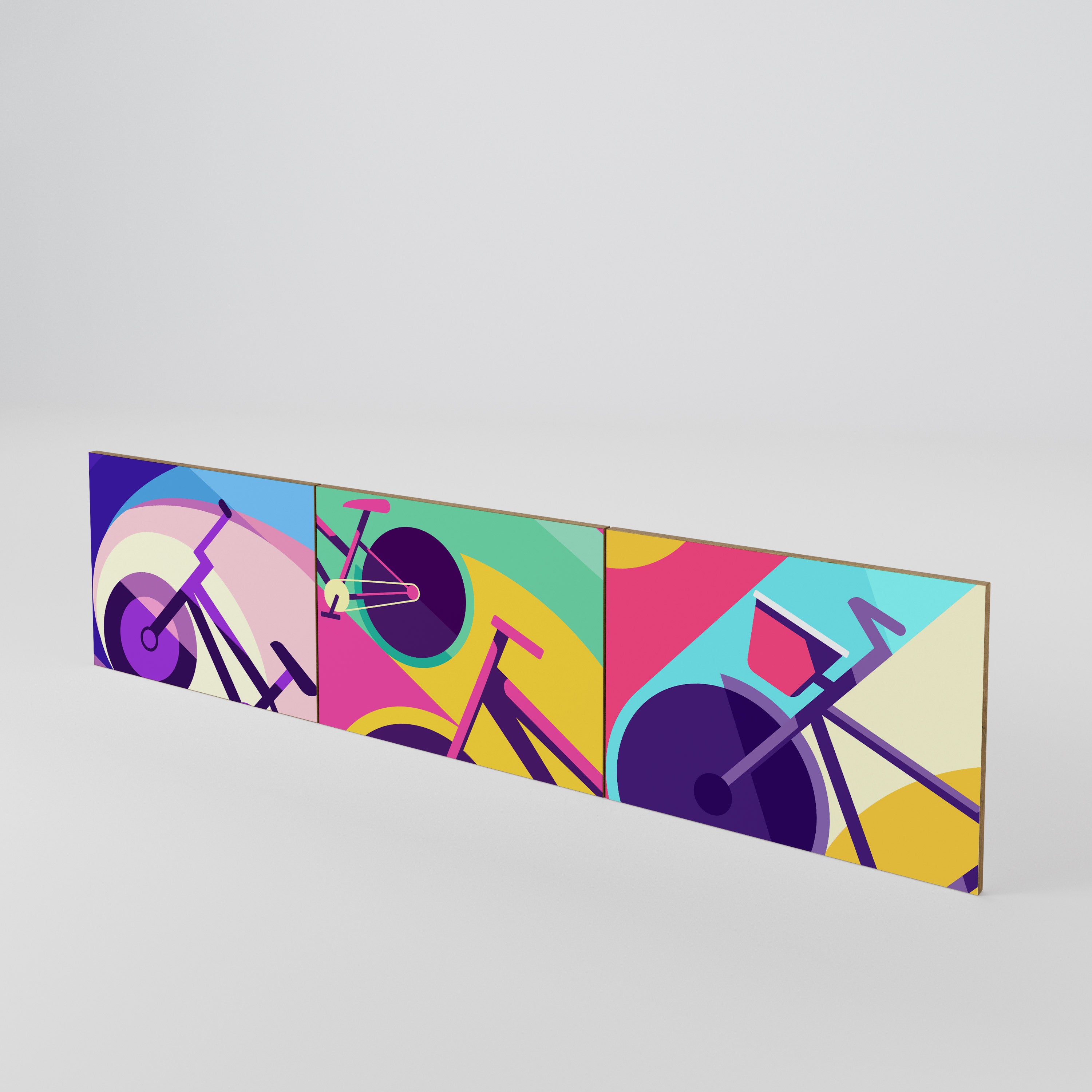 BIKE DREAMS 3-Piece TV Cabinet Door Set