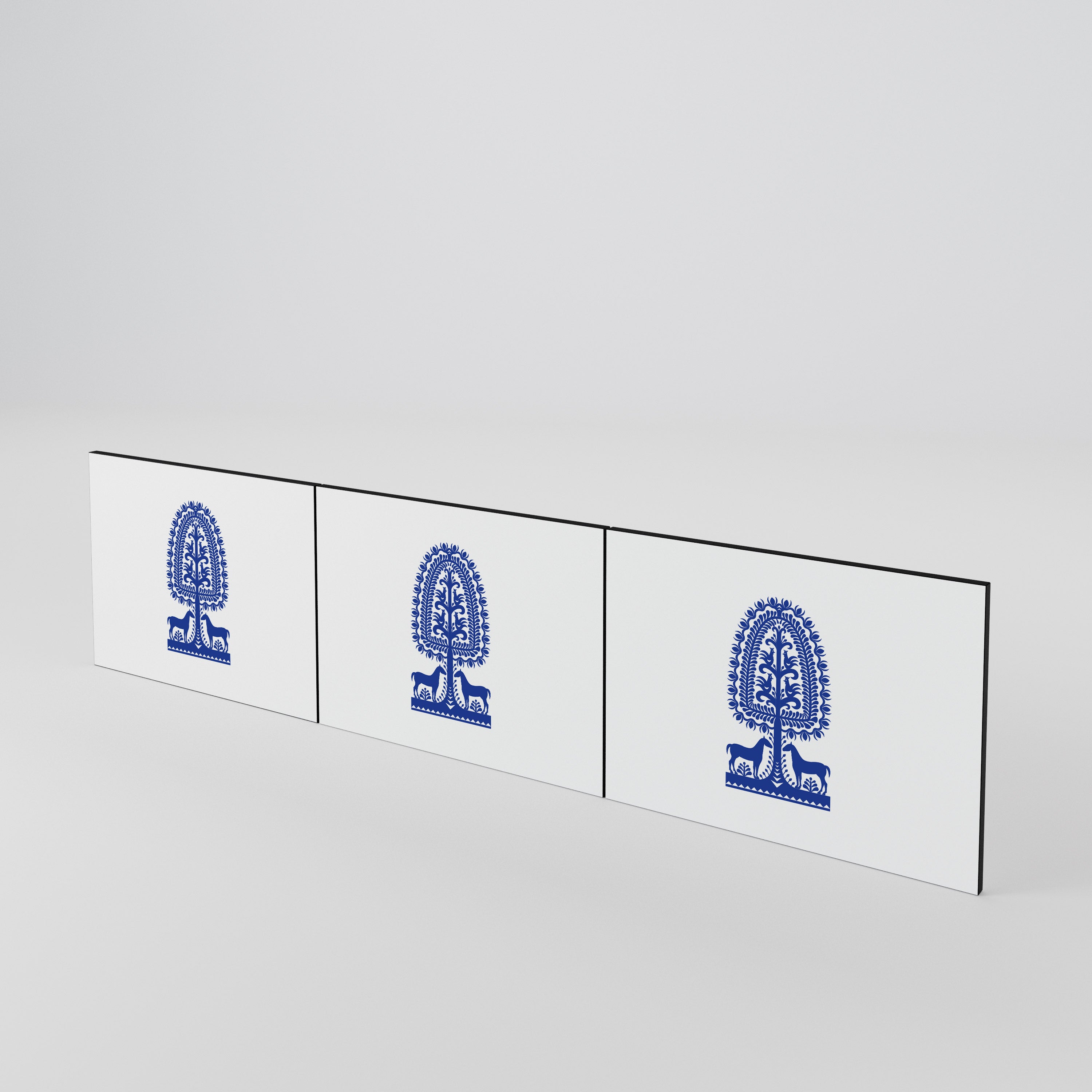 POLISH FOLK ART 3-Piece TV Cabinet Door Set