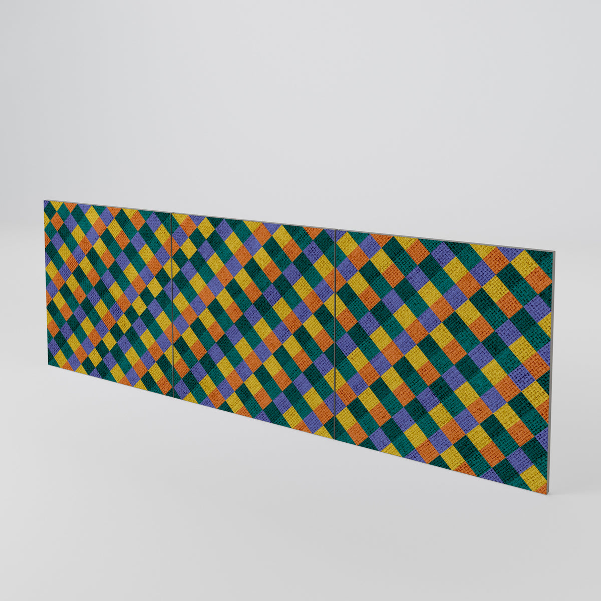 PAINTED SQUARES MIX 3-Piece Sideboard Door Set