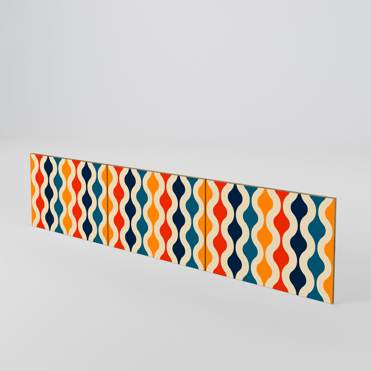 COLORFUL NOSTALGIA 3-Piece TV Cabinet Door Set