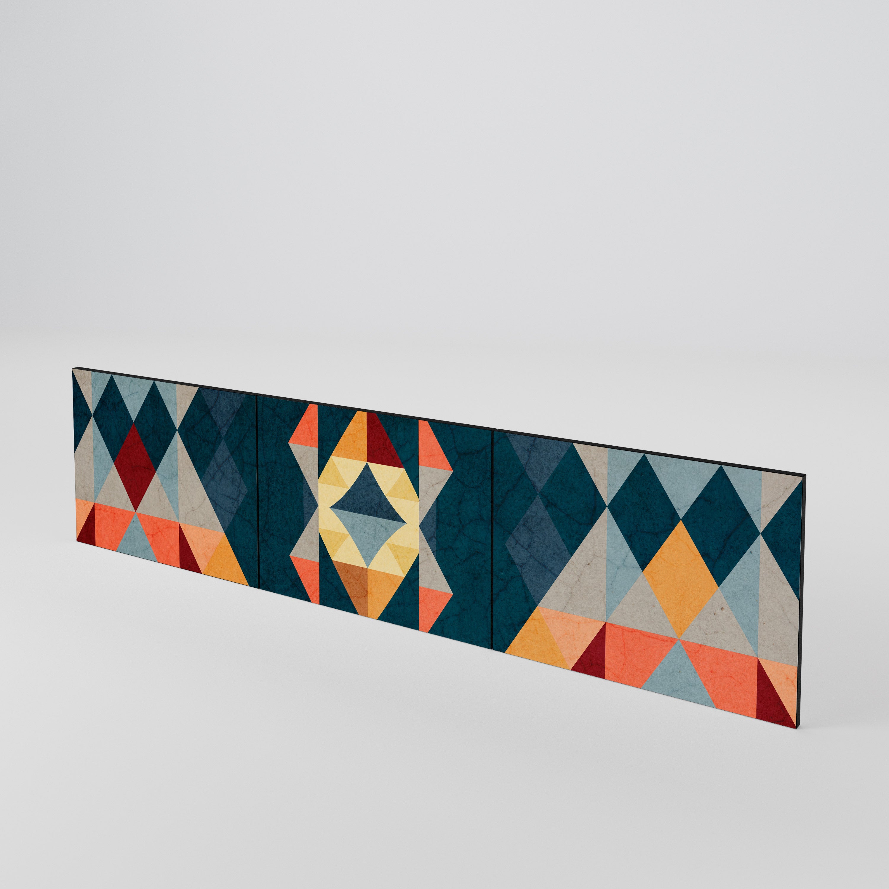 CRACKED ILLUSION 3-Piece TV Cabinet Door Set