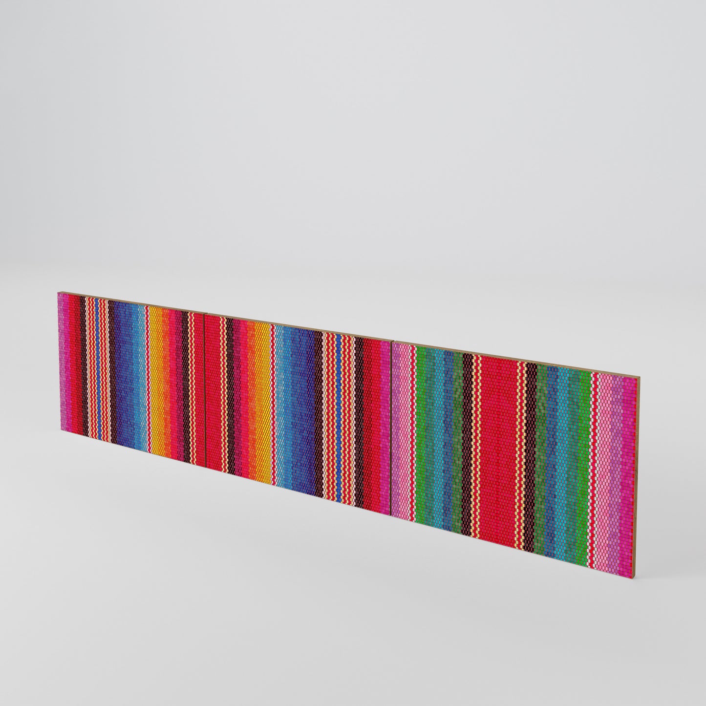 ETHNIC MEXICAN 3-Piece TV Cabinet Door Set