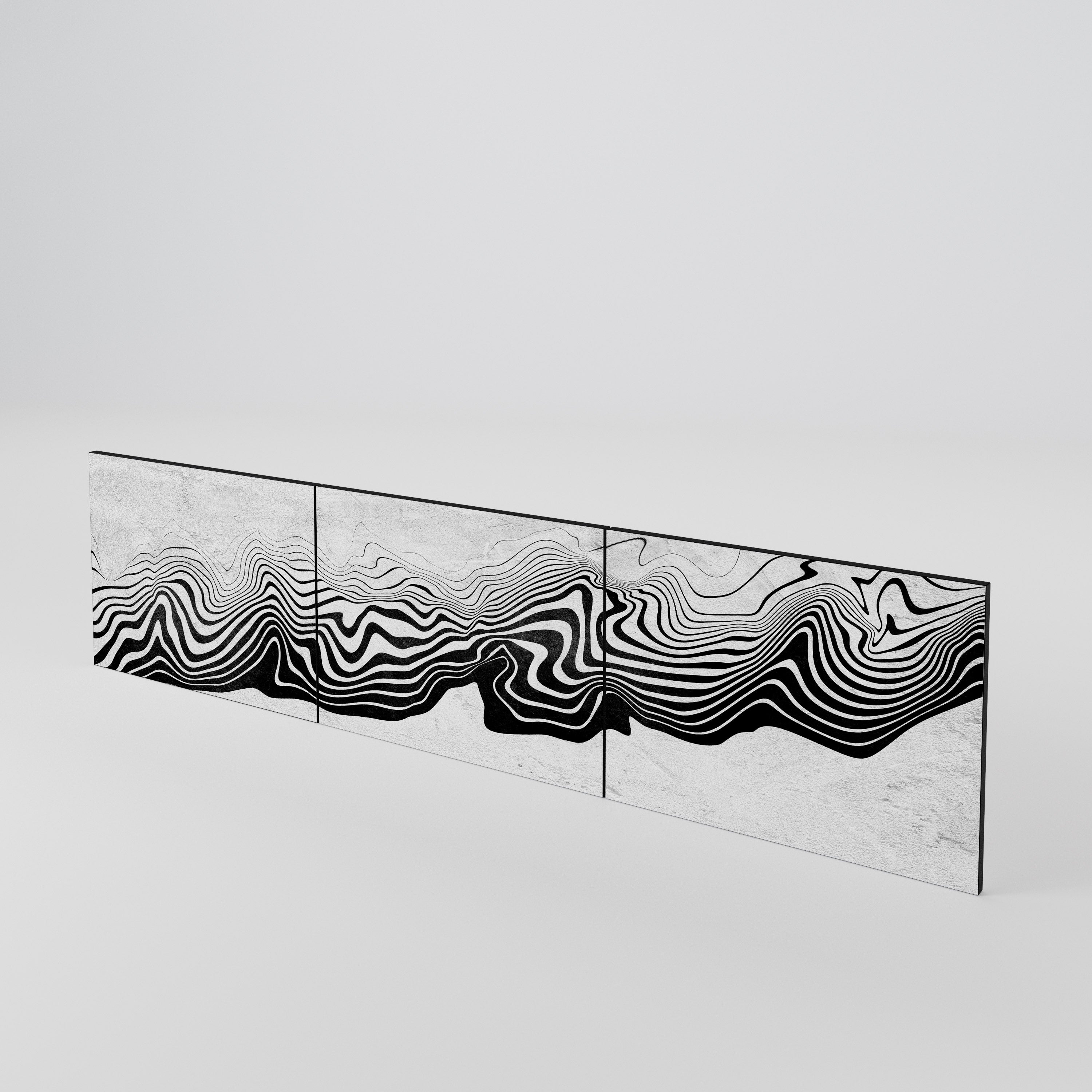 MONOCHROME MIRAGE 3-Piece TV Cabinet Door Set