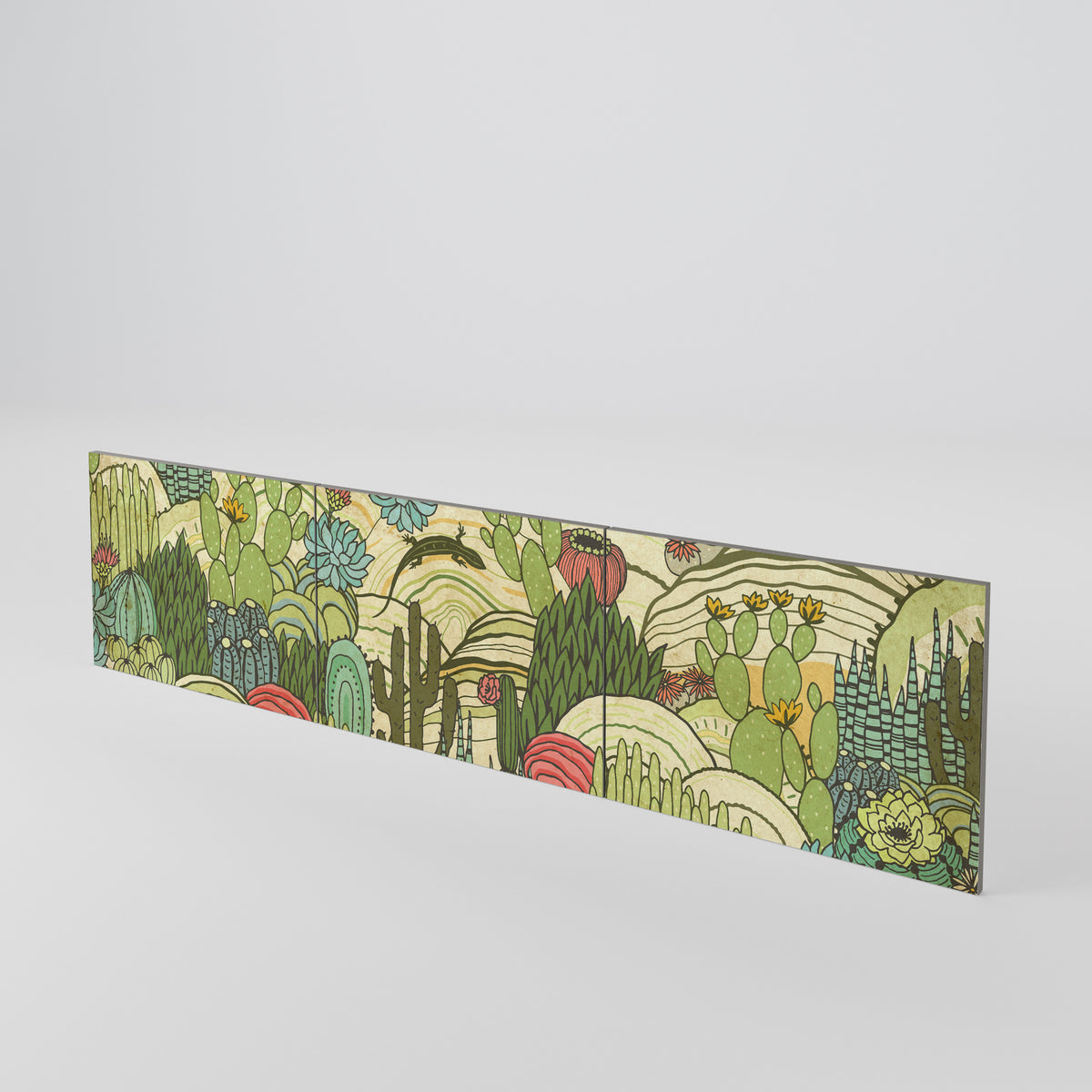 SUCCULENTS KALEIDOSCOPE 3-Piece TV Cabinet Door Set