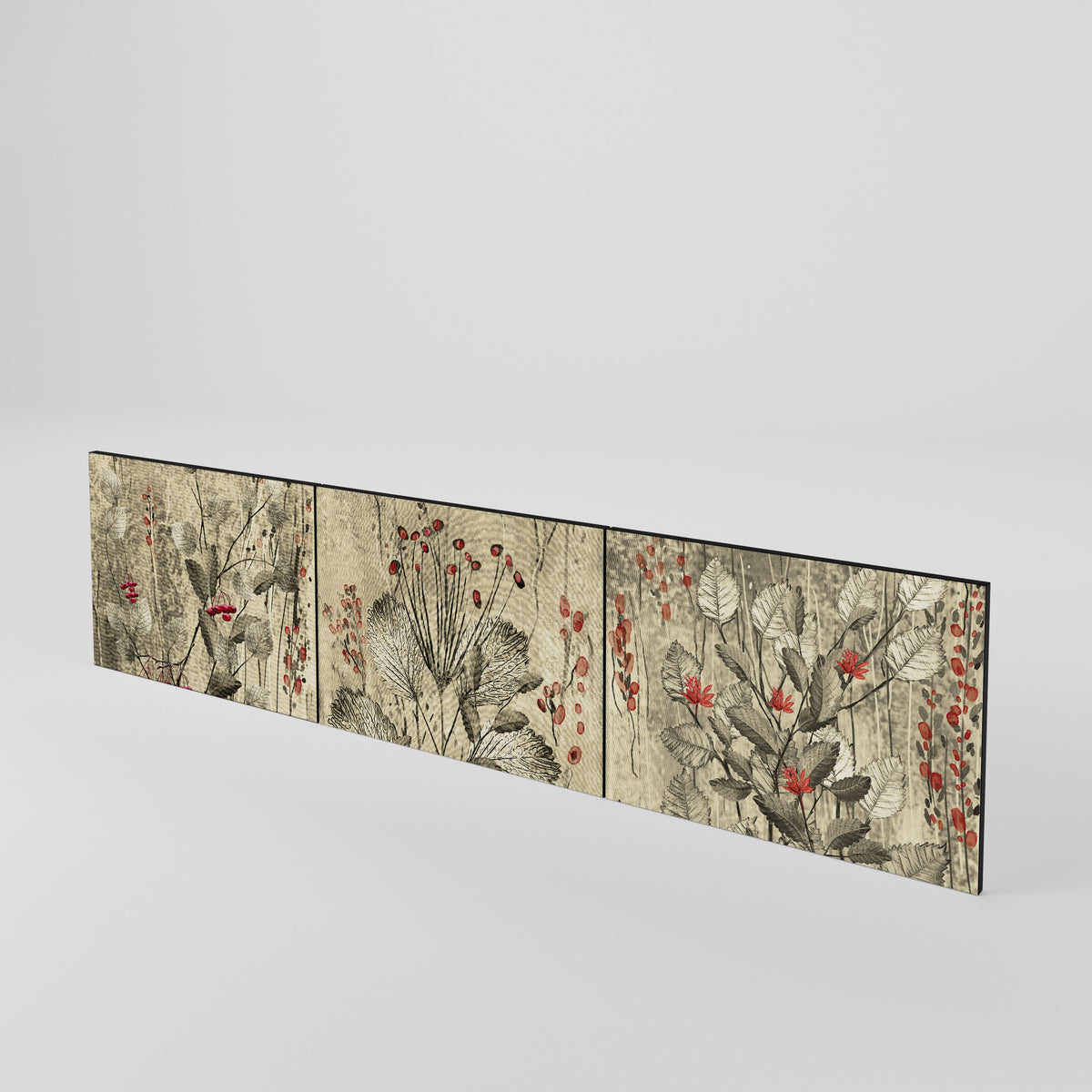 HERBAL GRACE 3-Piece TV Cabinet Door Set