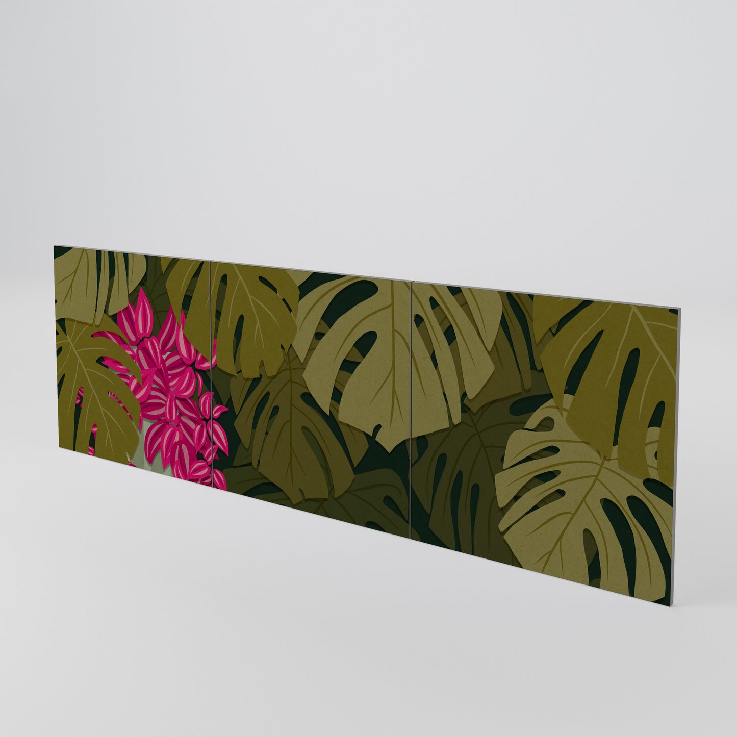 TROPICAL BEAUTY 3-Piece Sideboard Door Set