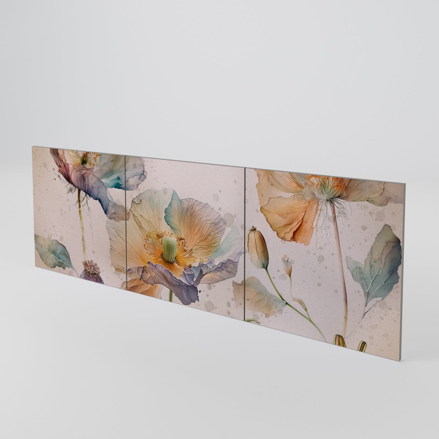SOFTEN POPPY 3-Piece Sideboard Door Set