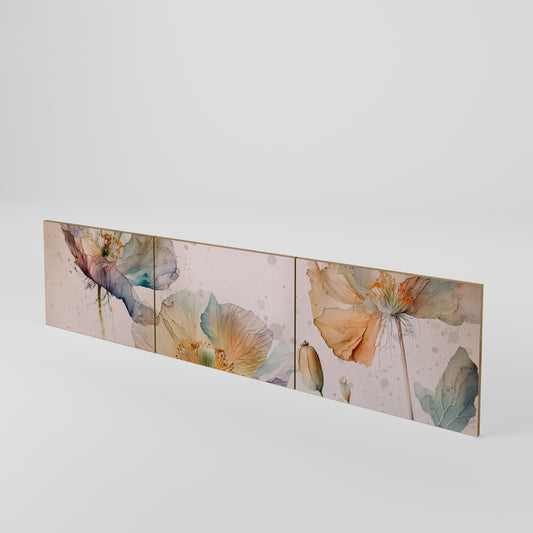 SOFTEN POPPY 3-Piece TV Cabinet Door Set