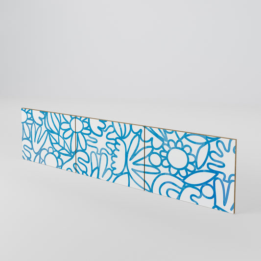 BLOOMY MORNING 3-Piece TV Cabinet Door Set