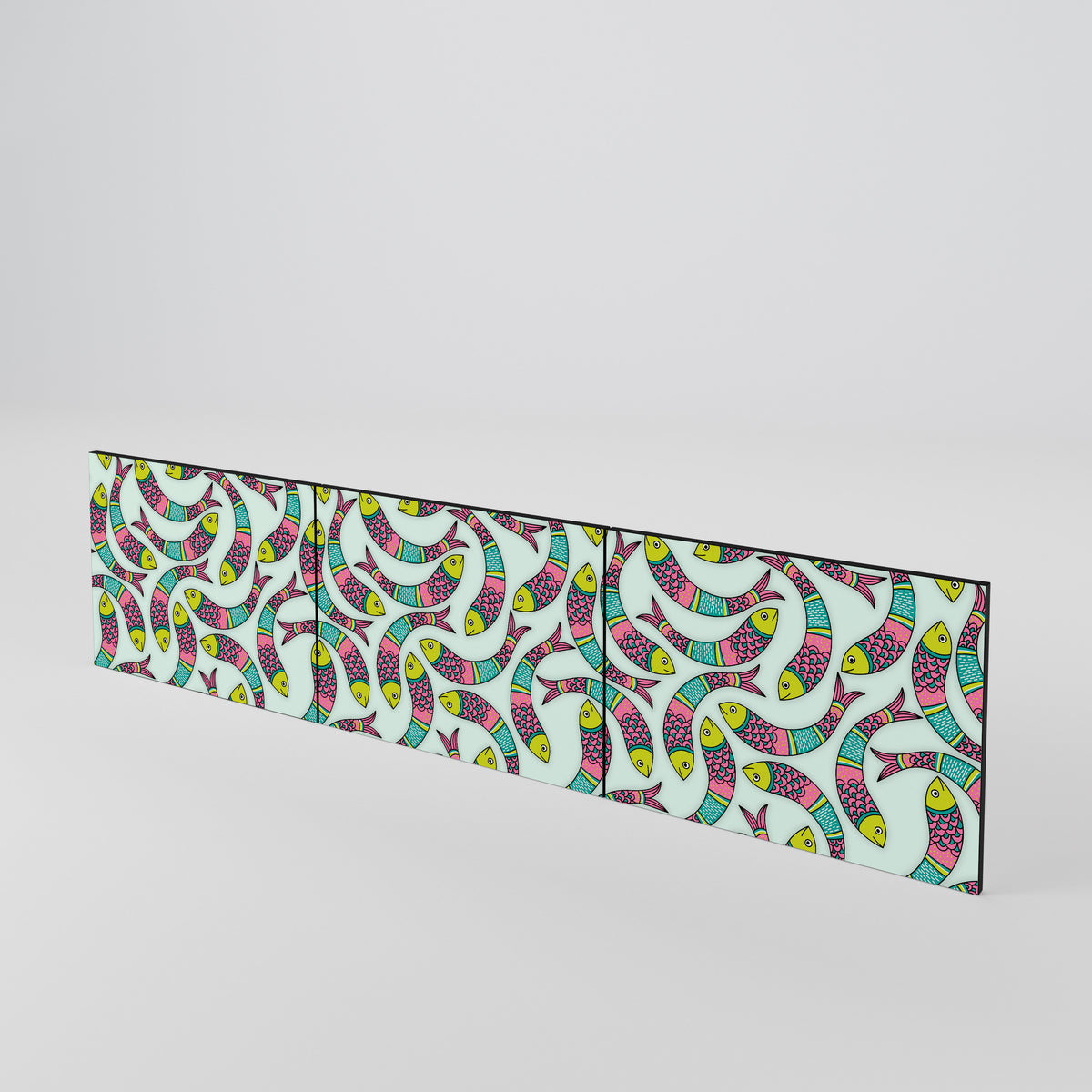 INDIAN FISH 3-Piece TV Cabinet Door Set