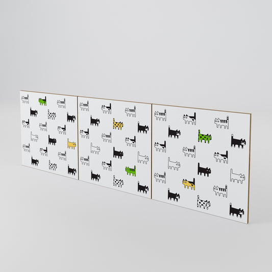CATS COMPILATION 3-Piece Sideboard Door Set