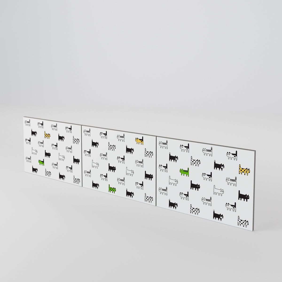 CATS COMPILATION 3-Piece TV Cabinet Door Set