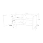 STYLISH BEAUTY Compact 2-Door TV Cabinet