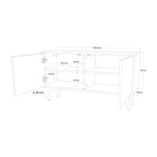 JAPANESE LANDSCAPE Compact 2-Door TV Cabinet