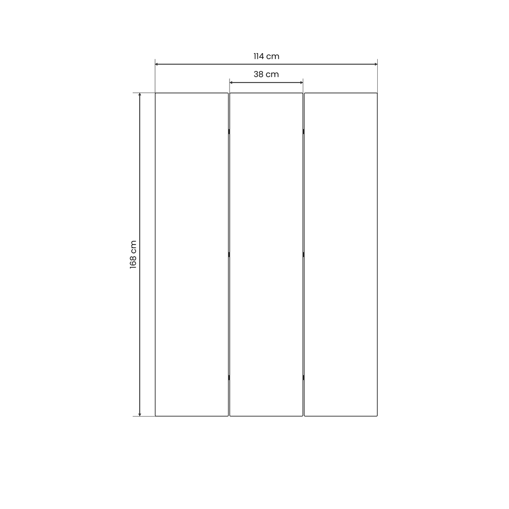 HER HIGHNESS DRAGONFLY Decorative 3-Panel Room Divider