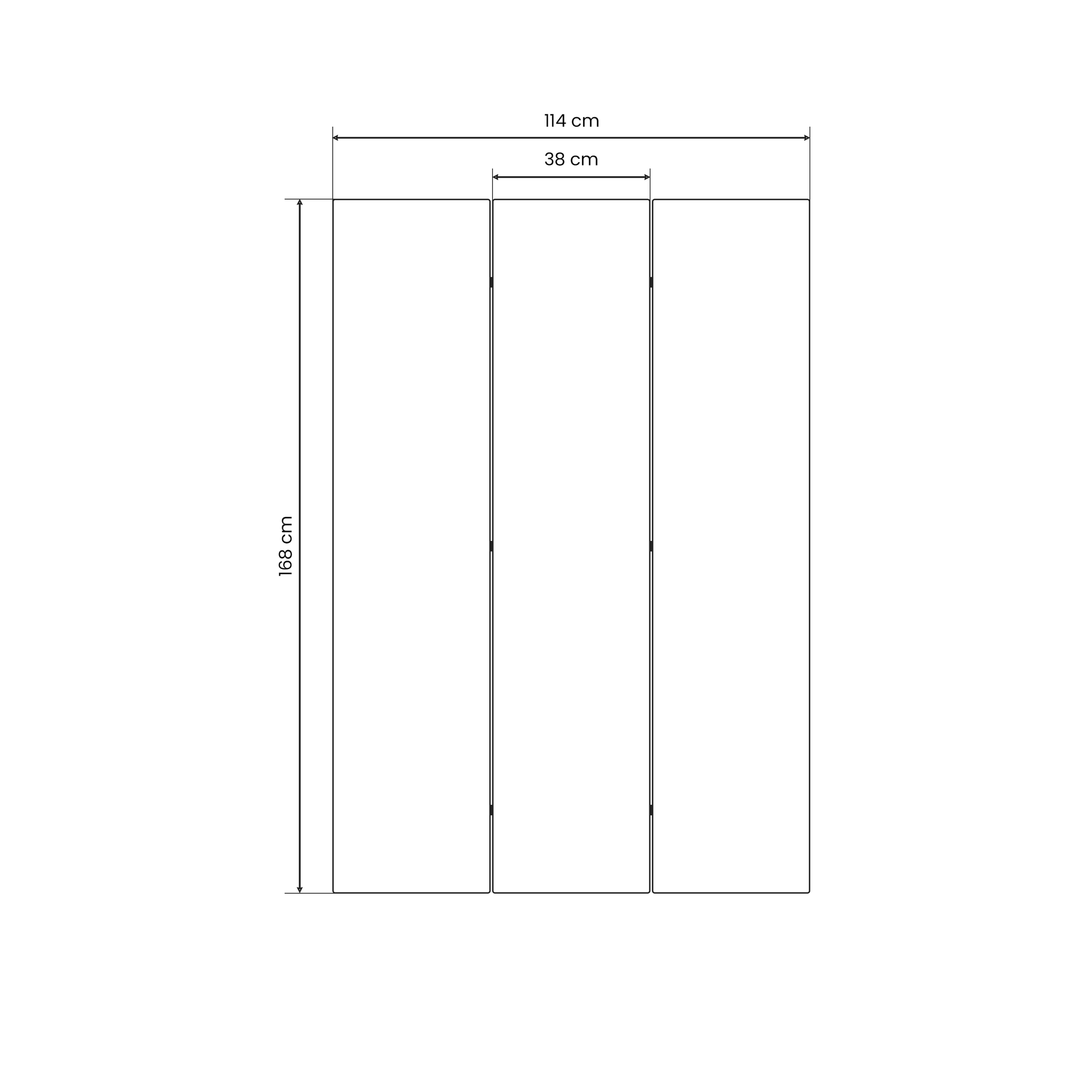 FLORAL SERENITY SPLIT Decorative 3-Panel Room Divider