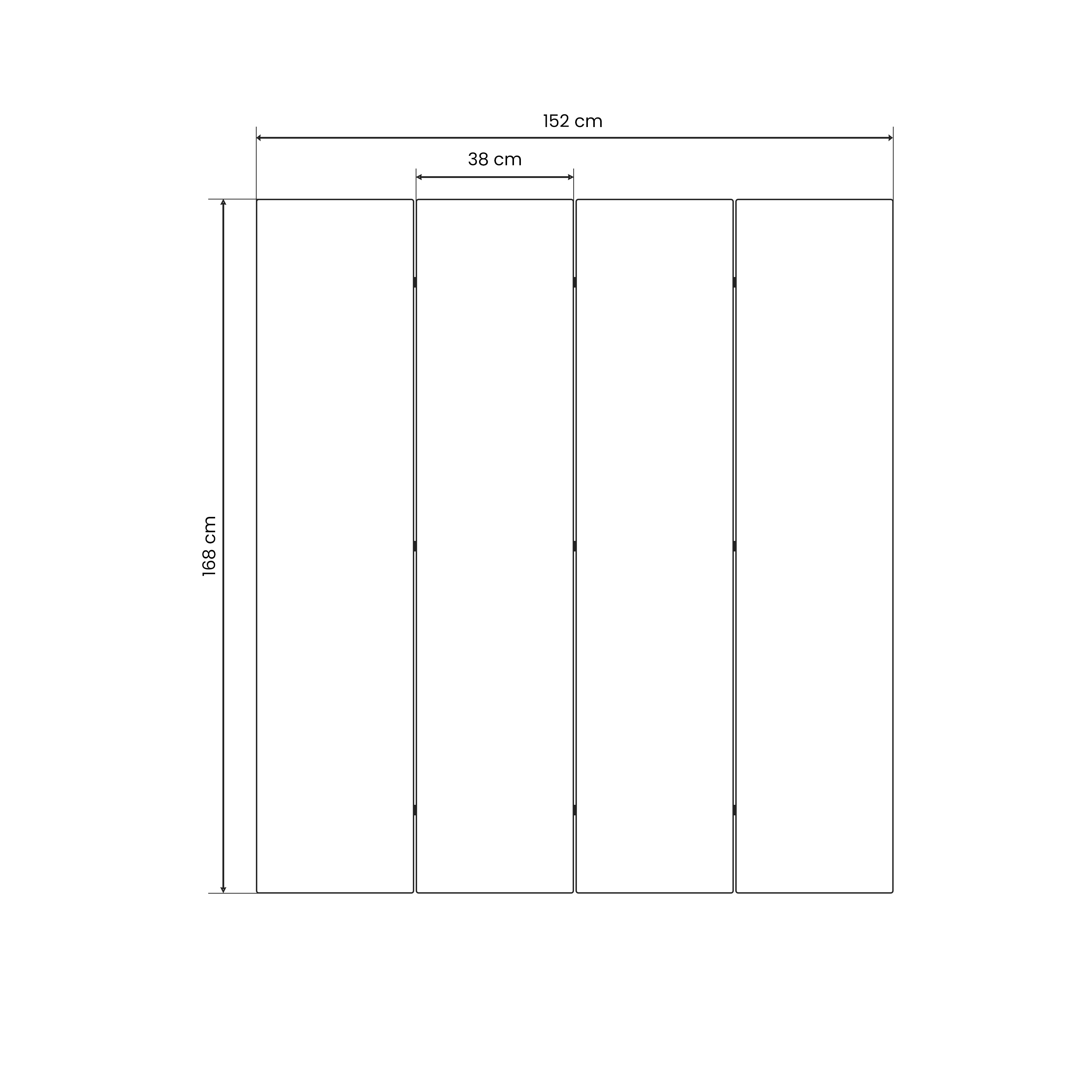 LEÇON DE COMPTAGE Séparateur de pièce décoratif à 4 panneaux